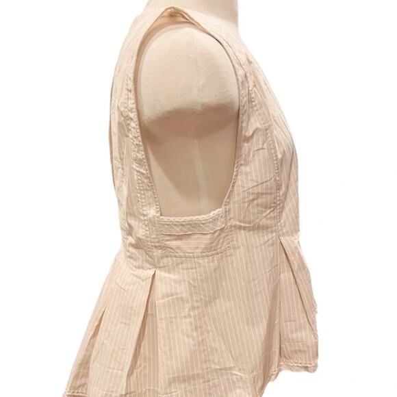 Free People good feels sleeveless peplum striped top size L NWT - Picture 6 of 11